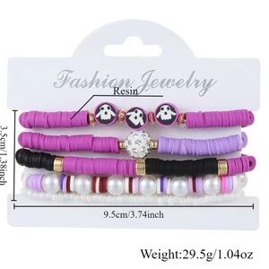 👻👻👻3 for 12$👻👻👻Fashion Jewelry Halloween Themed Beaded Bracelet Set